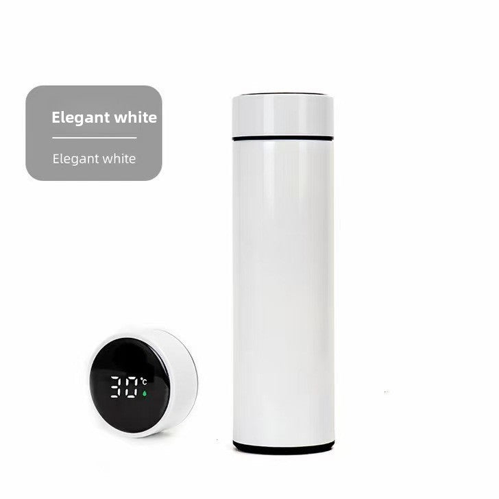 Smart Stainless Steel Thermos Bottle – 500 ml Display