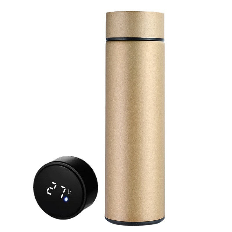 Smart Stainless Steel Thermos Bottle – 500 ml Display