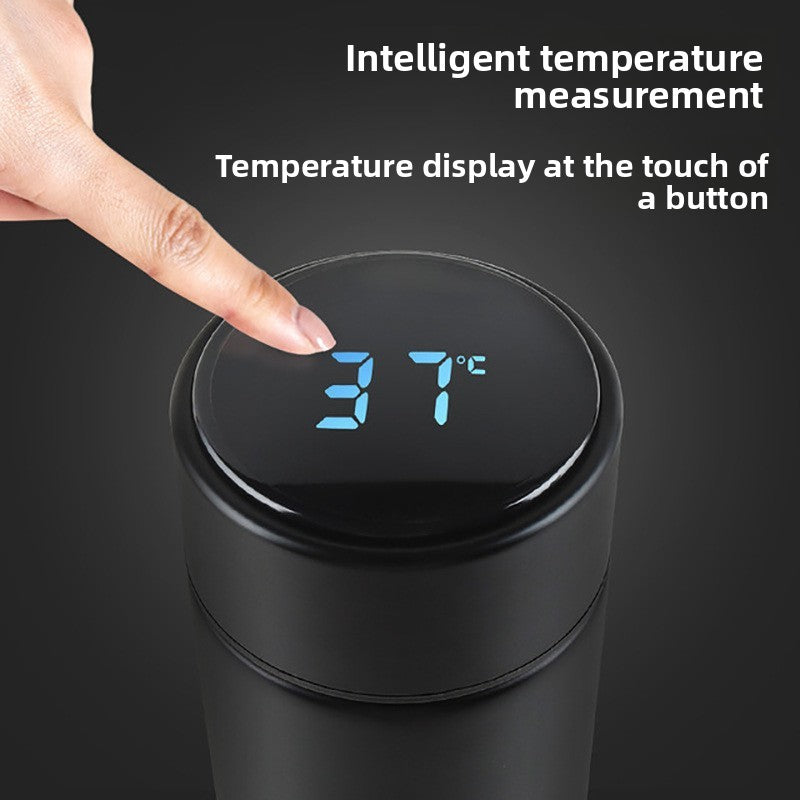 Smart Stainless Steel Thermos Bottle – 500 ml Display