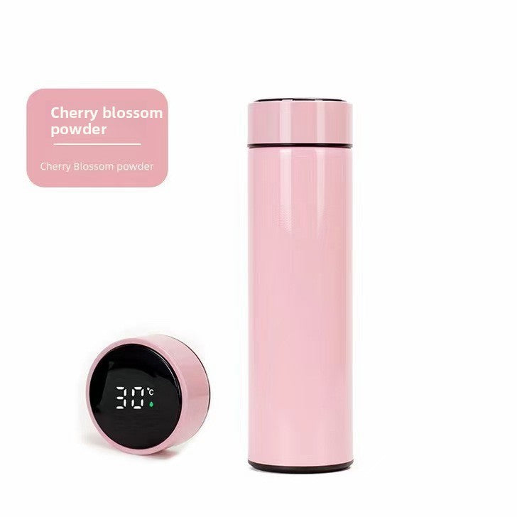 Smart Stainless Steel Thermos Bottle – 500 ml Display